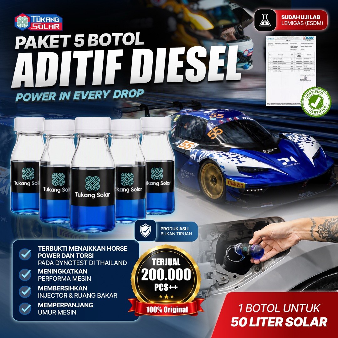 Paket 5pcs Aditif solar “tukang solar” buat enteng dan irit termurah dan terbaik